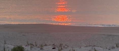 Una spiaggia nelle vicinanze, lettini da mare