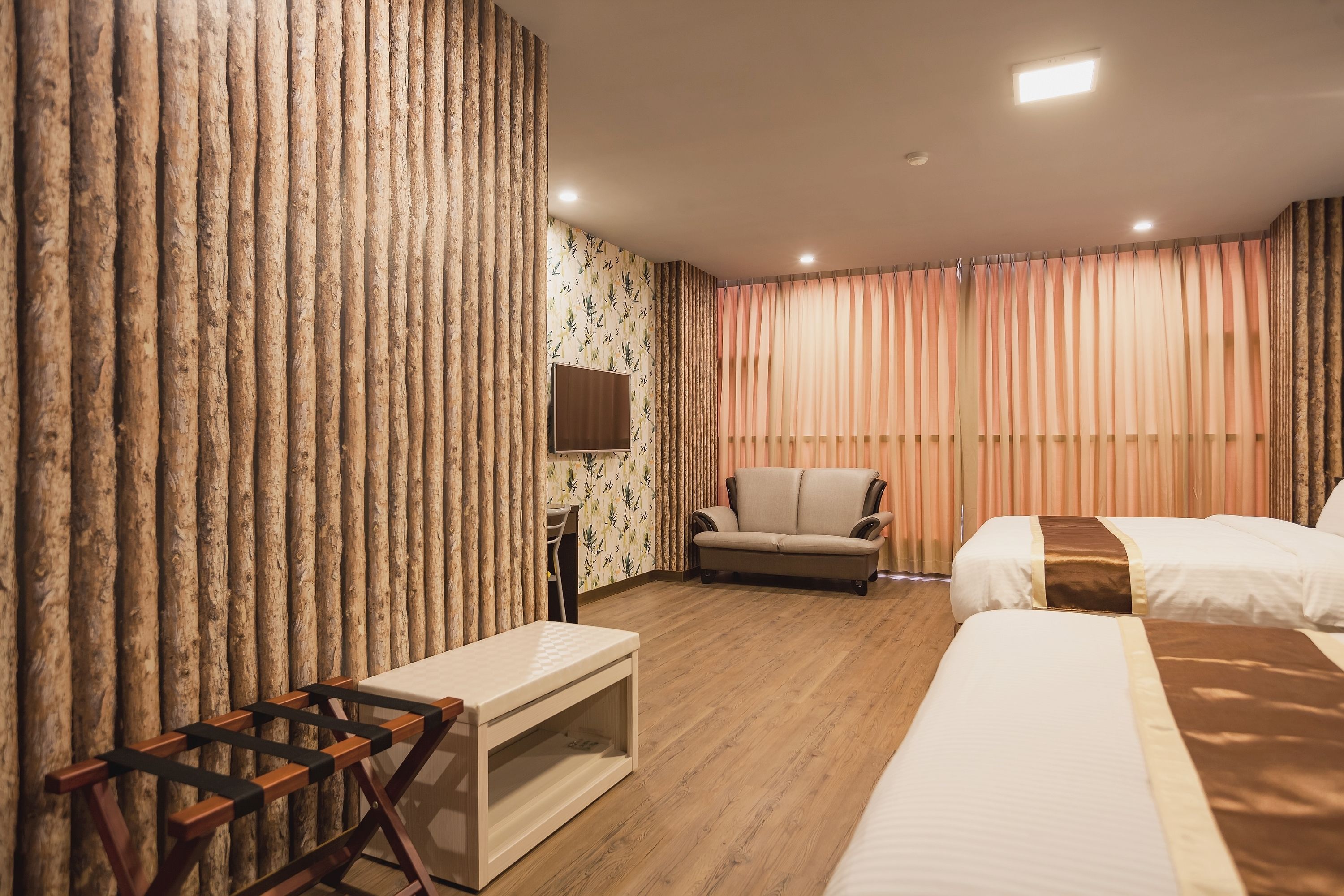 deluxe quadruple room | premium bedding, desk, soundproofing, free wifi