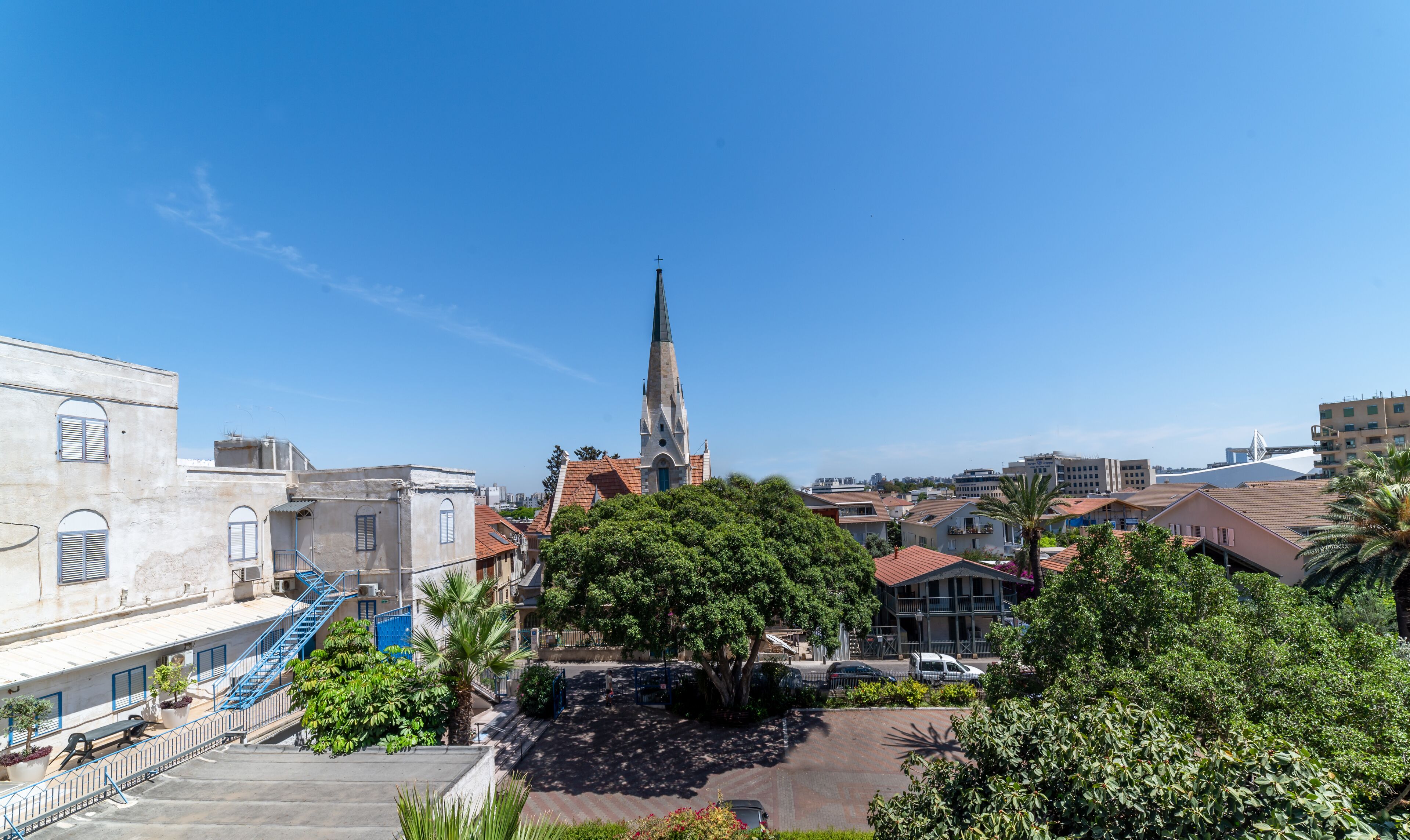 attic studio accessible by staircase onl | view from room