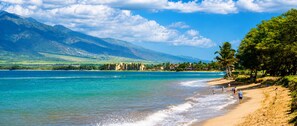 On the beach, sun loungers, beach towels - Oceanview Family Favorite! Whale Season Views! Beach, Pool, Hot Tub, AC! (Kihei)