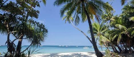 On the beach, beach massages