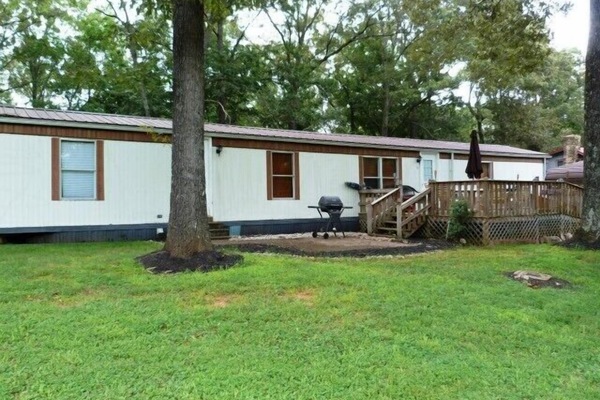 Front with large deck