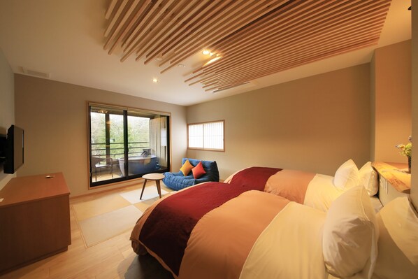 [Annex] Twin Room w/Semi-Open-Air Bath/Adults Only, Non Smoking