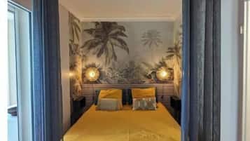 1 habitación, tabla de planchar con plancha, wifi y ropa de cama