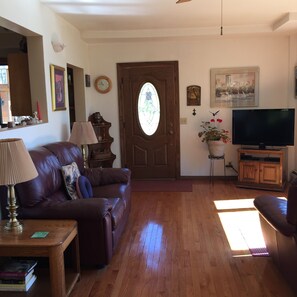 Smart TV, books, music library