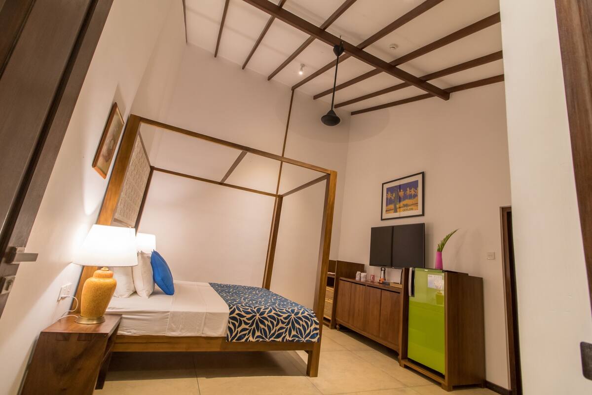 Phòng đôi Deluxe, nhiều giường, tủ lạnh, khu vực vườn | 1 phòng ngủ