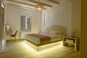 Apartment, Jetted Tub, Sea View (Amvrosia) | 1 bedroom, soundproofing, iron/ironing board, free WiFi - Ikies Santo Filoxenia (Santorini)