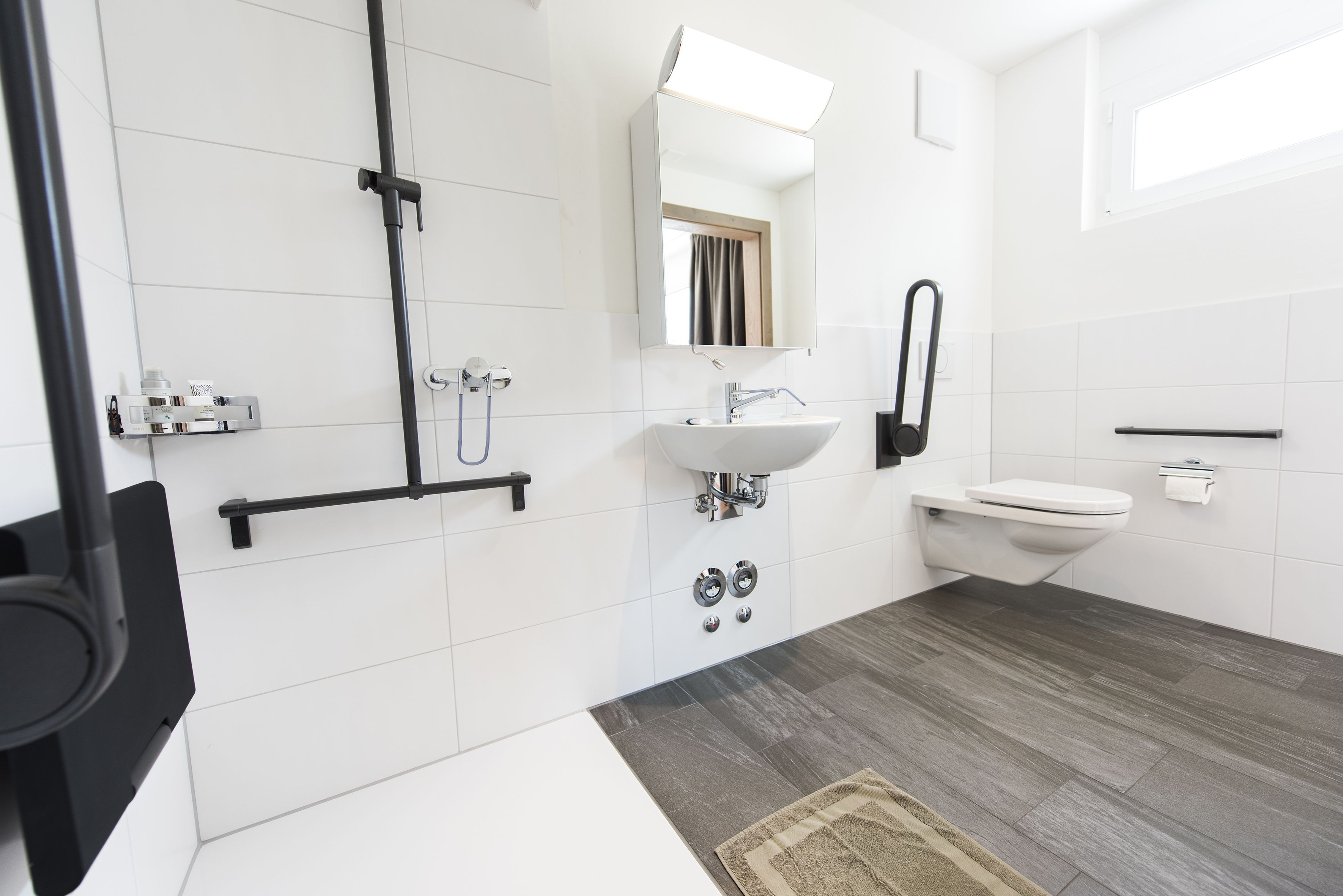 single room | bathroom | shower, hair dryer, towels, soap