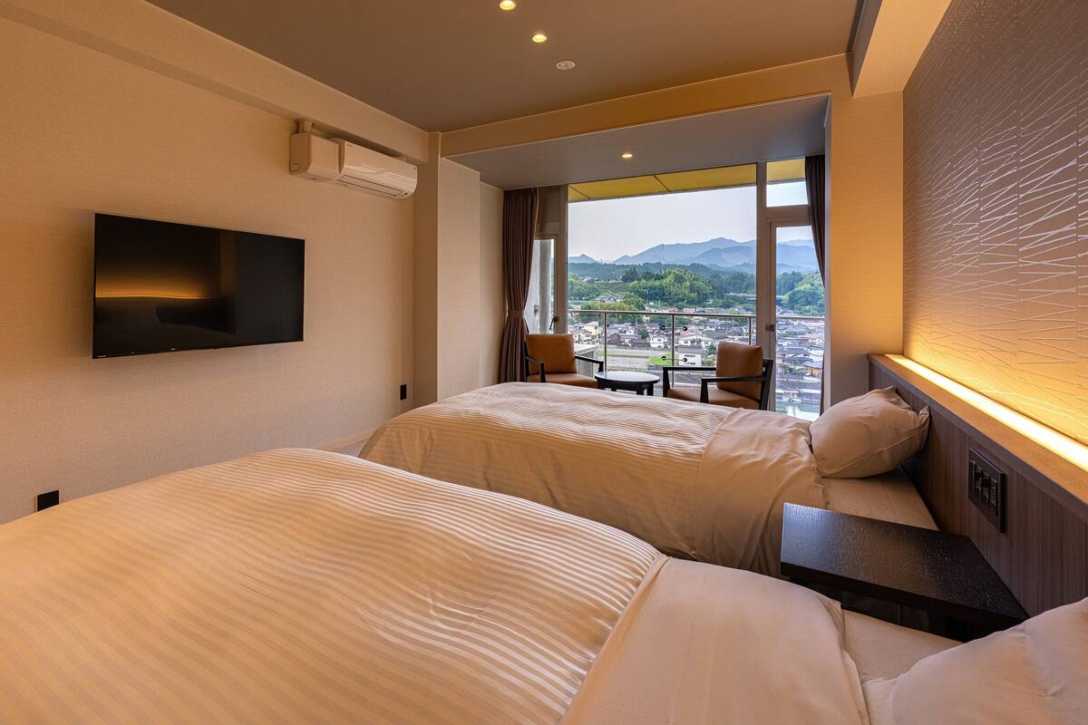 Kamar Twin (DX) | Brankas, Wi-Fi gratis, dan seprai linen