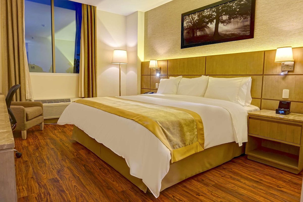 Ropa de cama de alta calidad, edredón y minibar