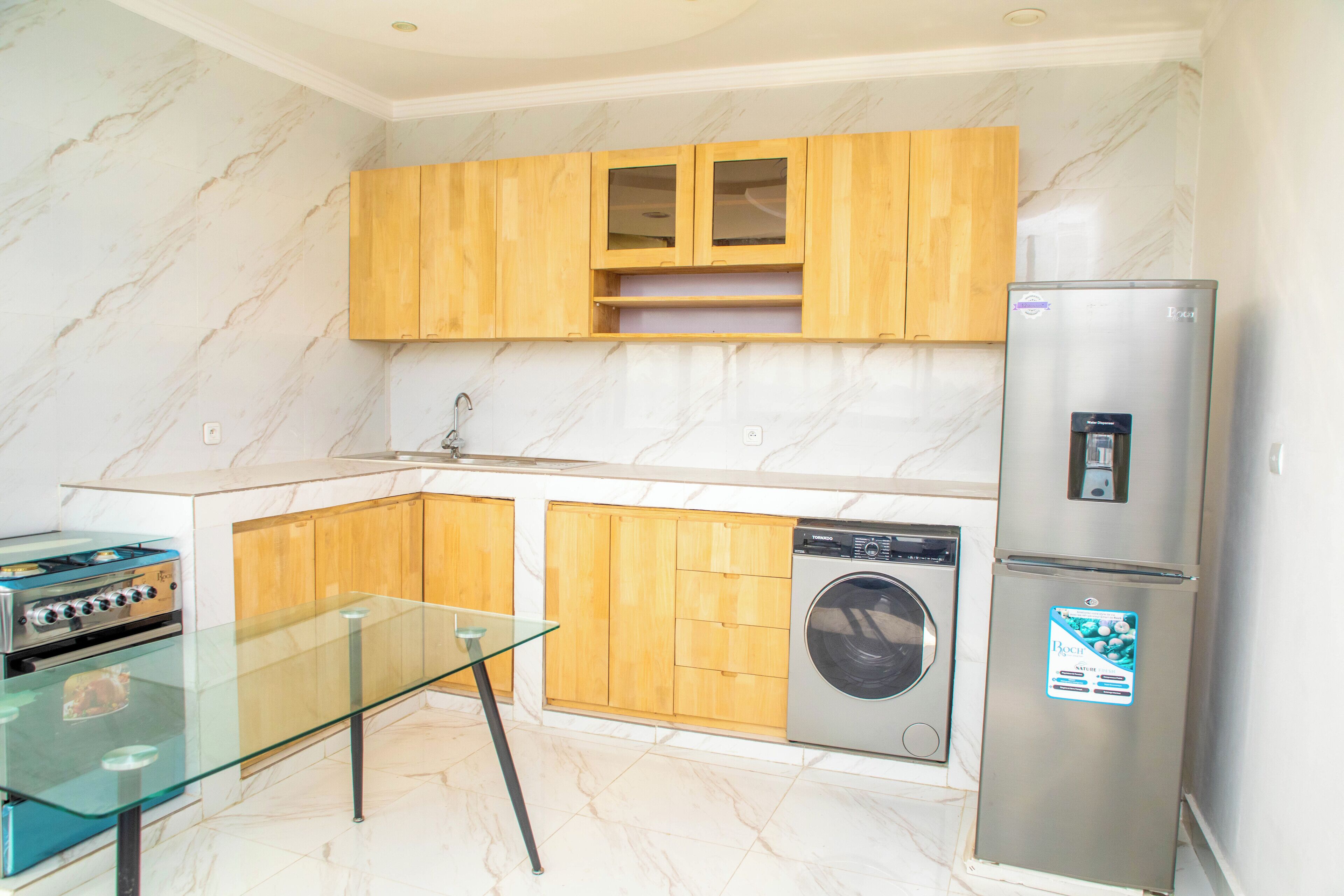 suite, kitchenette, pool view | private kitchen | fridge, electric kettle