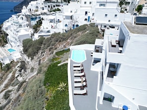 Aerial view - The Last Sunbeam - Adults Only (Santorini)