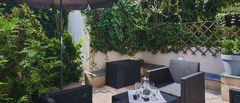 Comfort Apartment, 1 Bedroom, Terrace, Garden Area | Terrace/patio