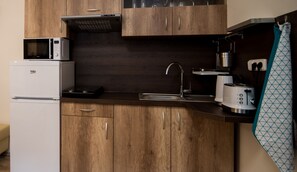 Comfort Apartment, 1 Bedroom, Terrace, Garden Area | Private kitchen | Full-size fridge, microwave, stovetop, coffee/tea maker - 2 Bedroom Home near Prague Castle (Prague)