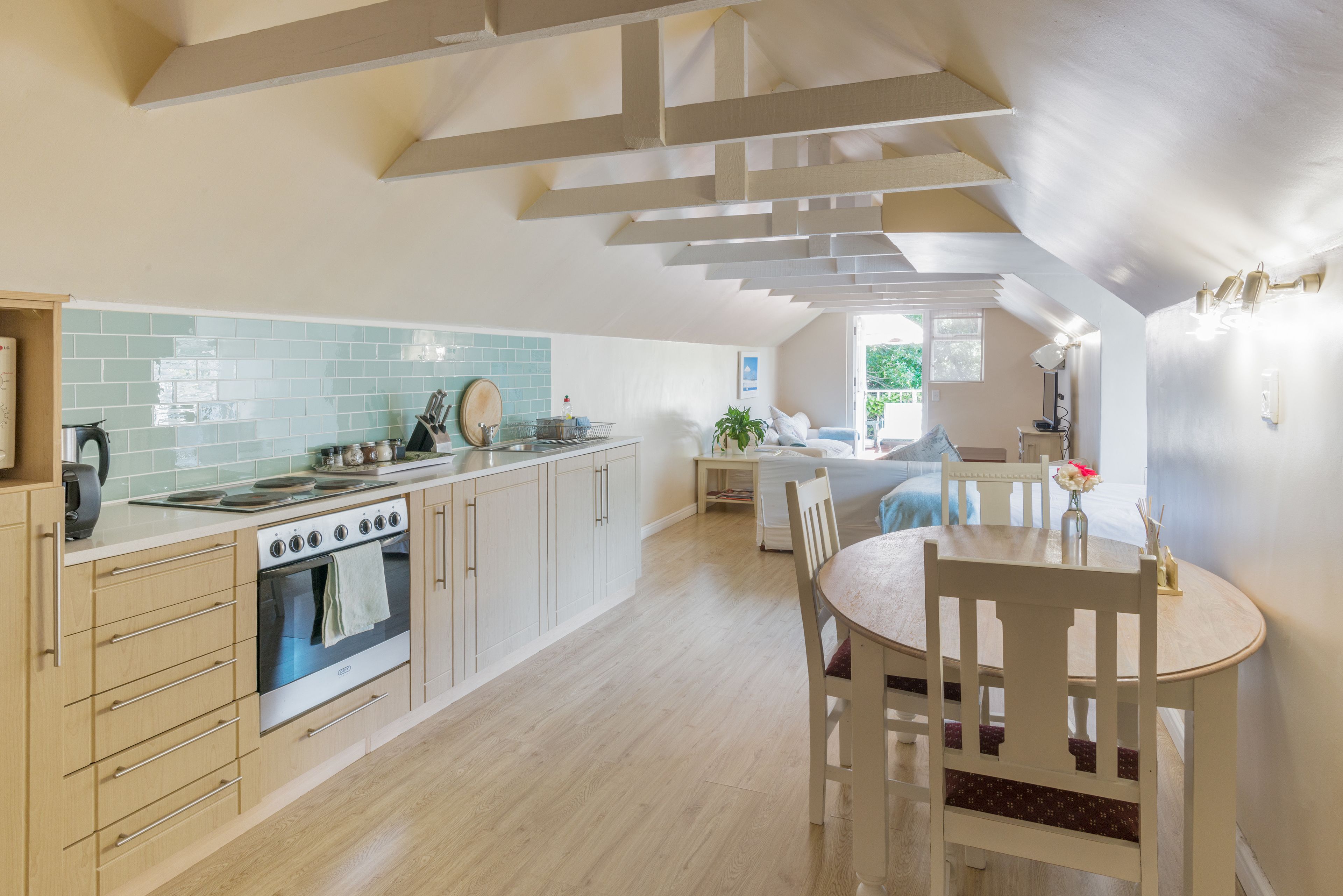 Loft Apartment | Private kitchen | Fridge, coffee/tea maker