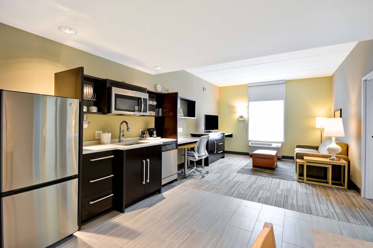 In-room safe, desk, blackout curtains, iron/ironing board