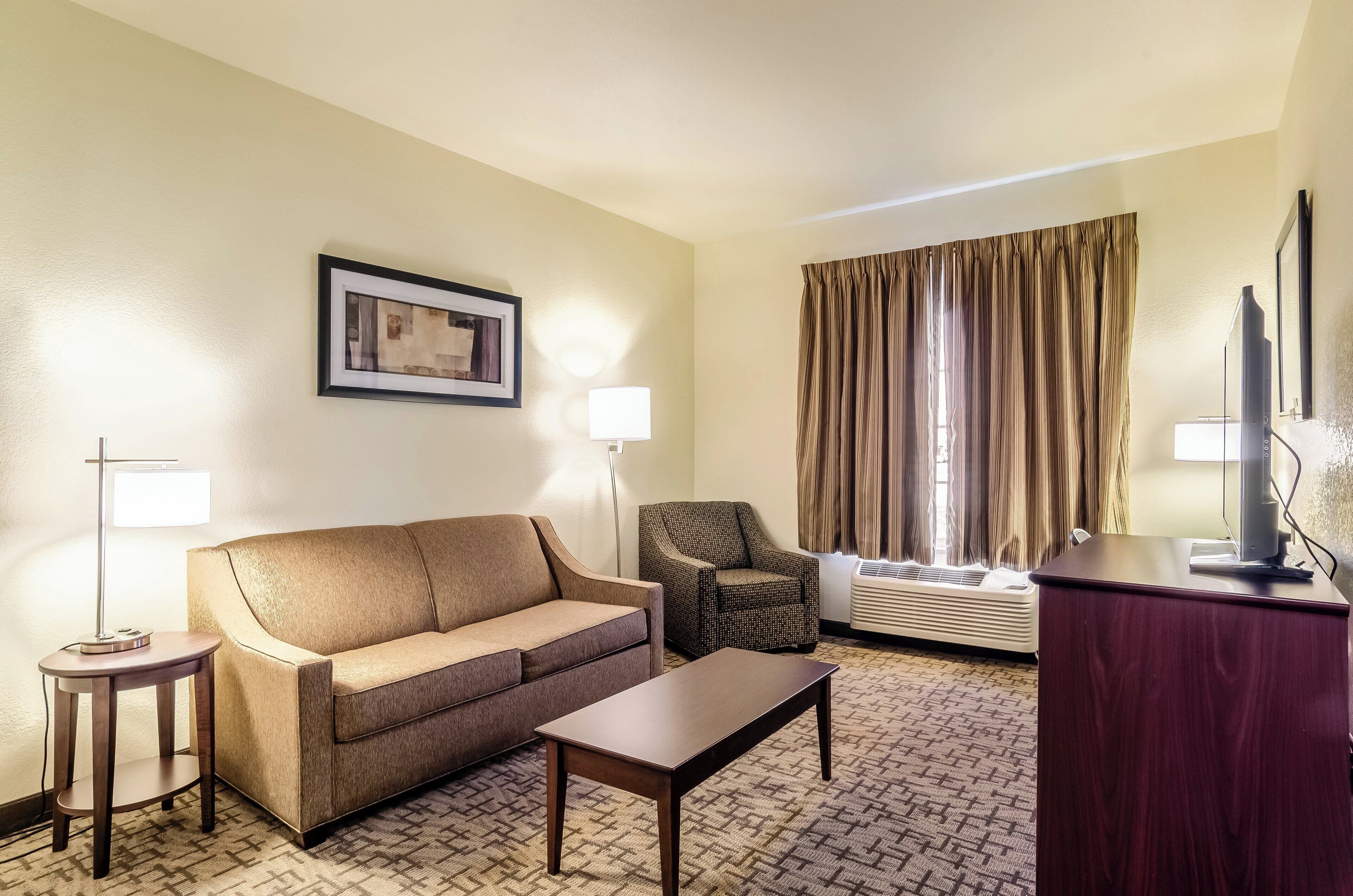 suite, 1 king bed, non smoking (extended stay) | premium bedding, in-room safe, individually decorated