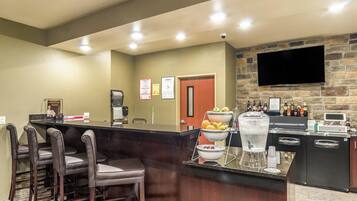 Free daily self-service breakfast