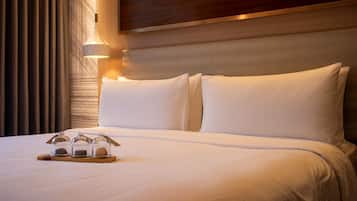 Classic-rum - 1 kingsize-säng | Sängtillbehör av högsta kvalitet och minibar