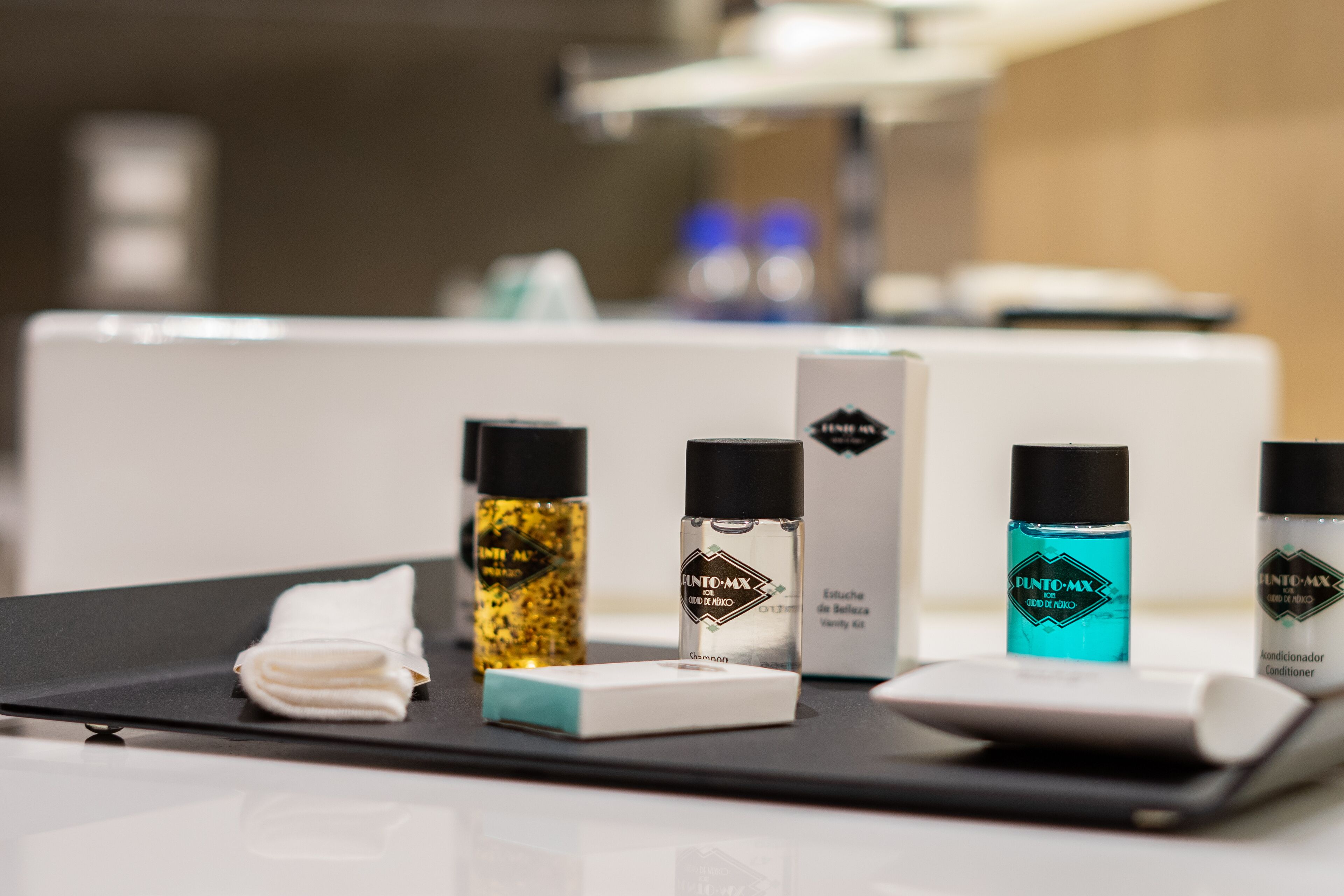 free toiletries, hair dryer, towels, soap