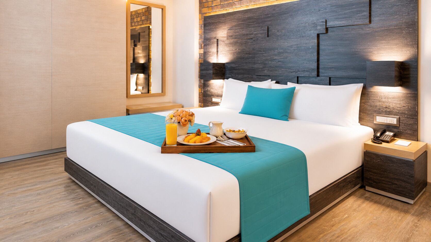 Habitación ejecutiva, 1 cama doble | Ropa de cama de alta calidad, caja fuerte, escritorio