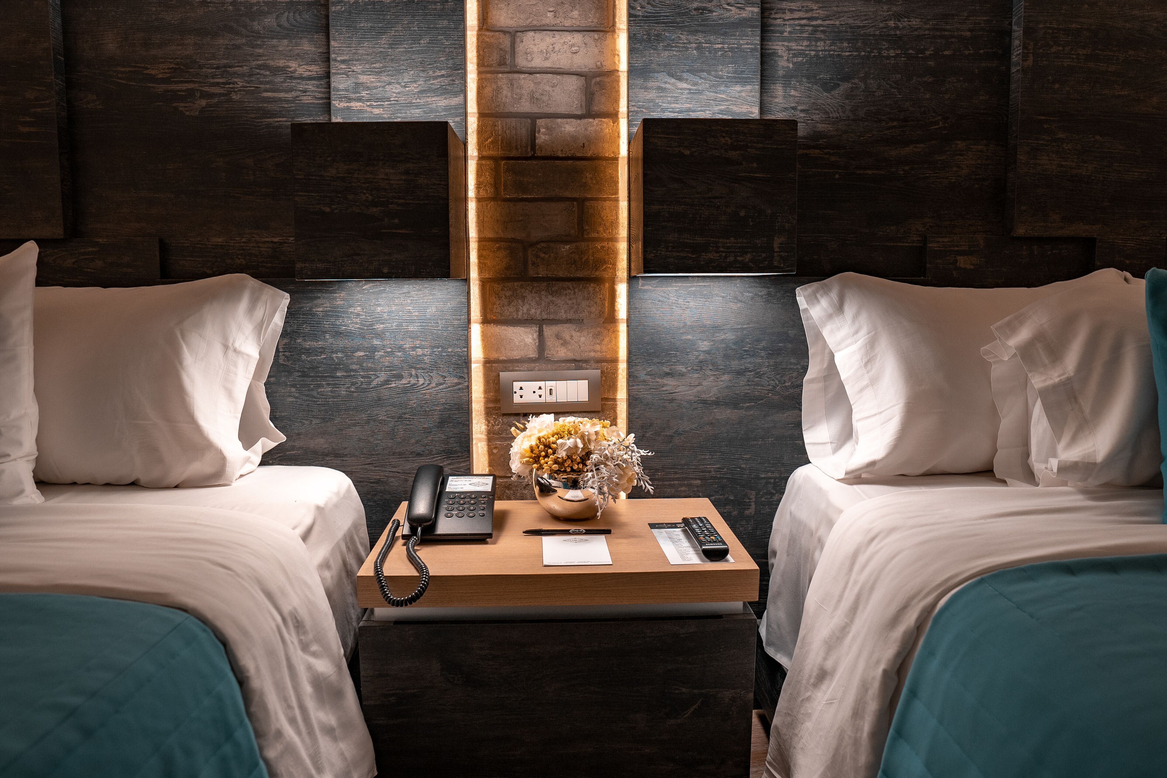 deluxe room, 2 double beds | 1 bedroom, premium bedding, in-room safe, desk