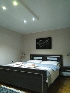 2 bedrooms, iron/ironing board, free WiFi, bed sheets