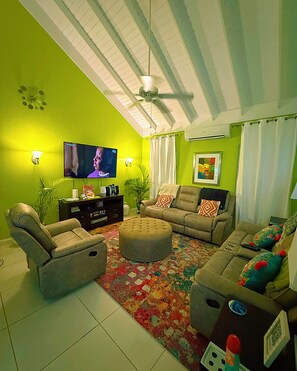 Smart TV, DVD player, table tennis, video library