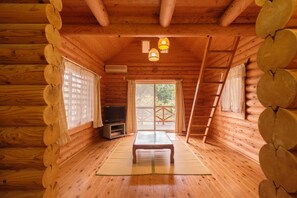 Log House Bed type not selectable | Living area | TV - Log Cabin Kinoko No Sato (Yufu)