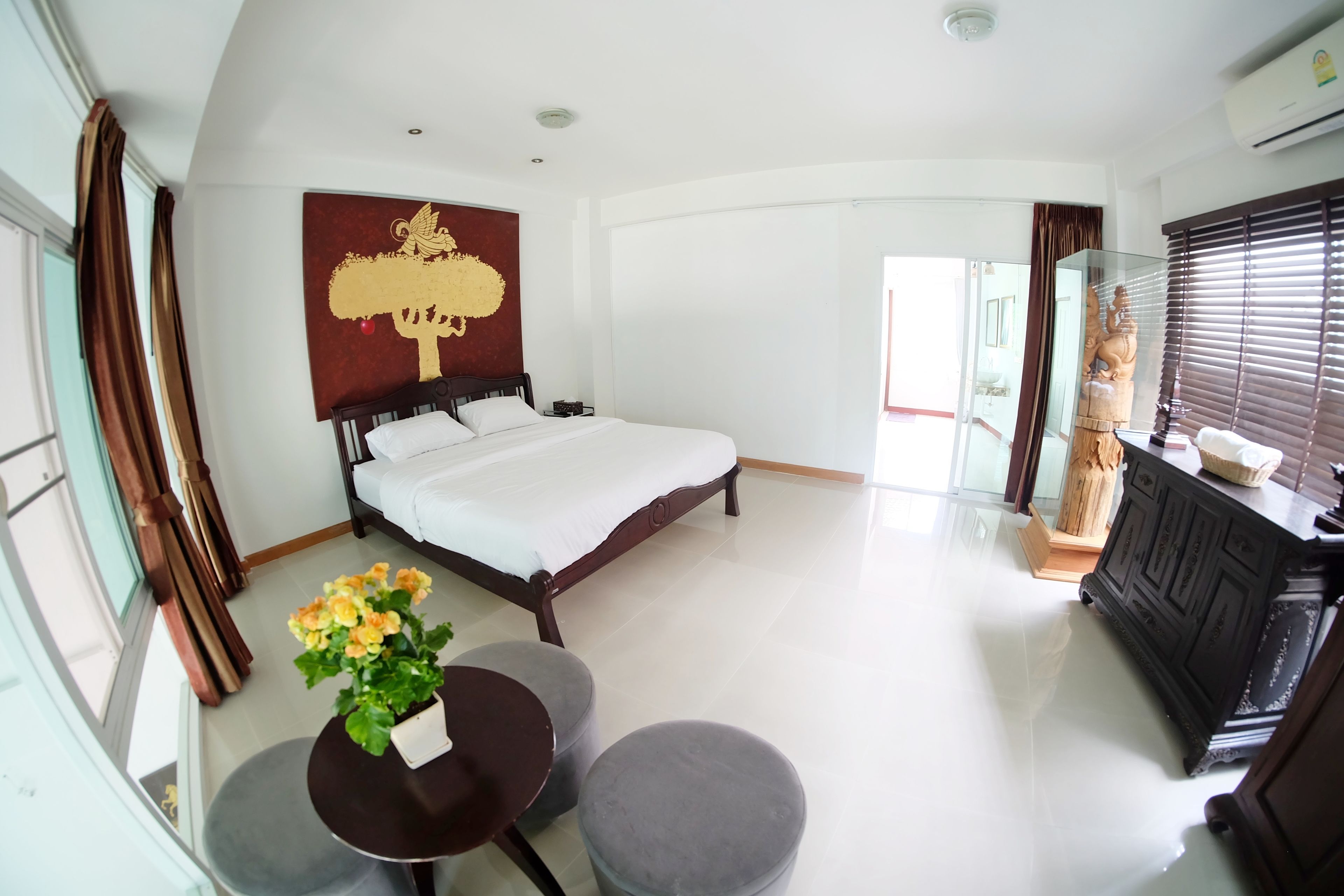 ห้องทราดิชันนัลดับเบิล | Wi-Fi ฟรี, ผ้าปูที่นอน