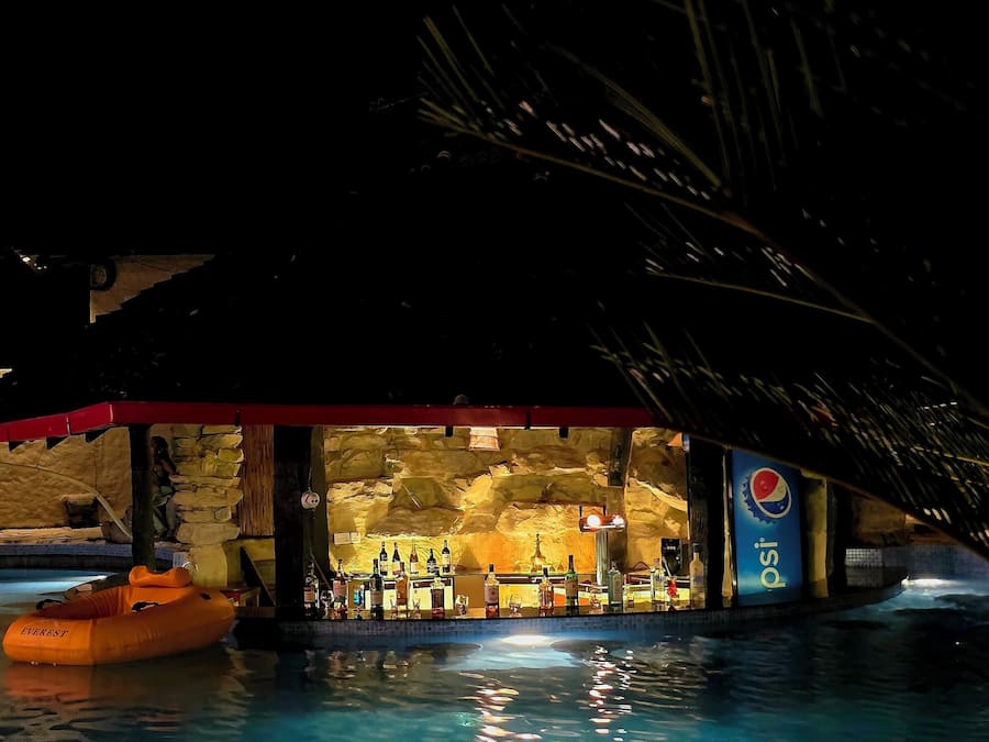 Swim-up bar
