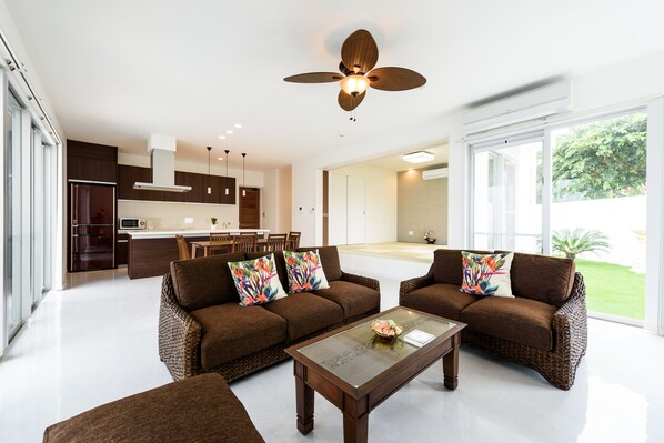 House, Private Pool | Living area