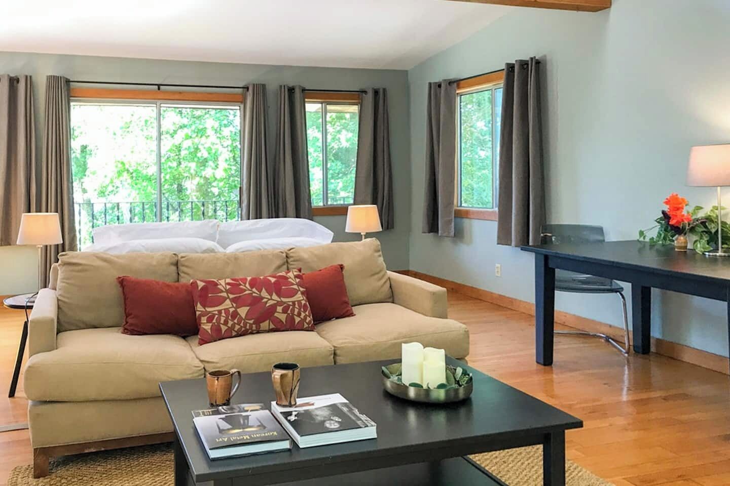 Smart TV, chimenea, videojuegos y reproductor de DVD 