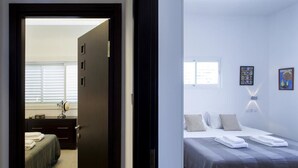 Classic Apartment, 2 Bedrooms, Terrace | 2 bedrooms, blackout drapes, iron/ironing board, cribs (free) - Holyguest - Adam Hacohen (Tel Aviv)