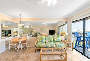 Smart TV, DVD player, books