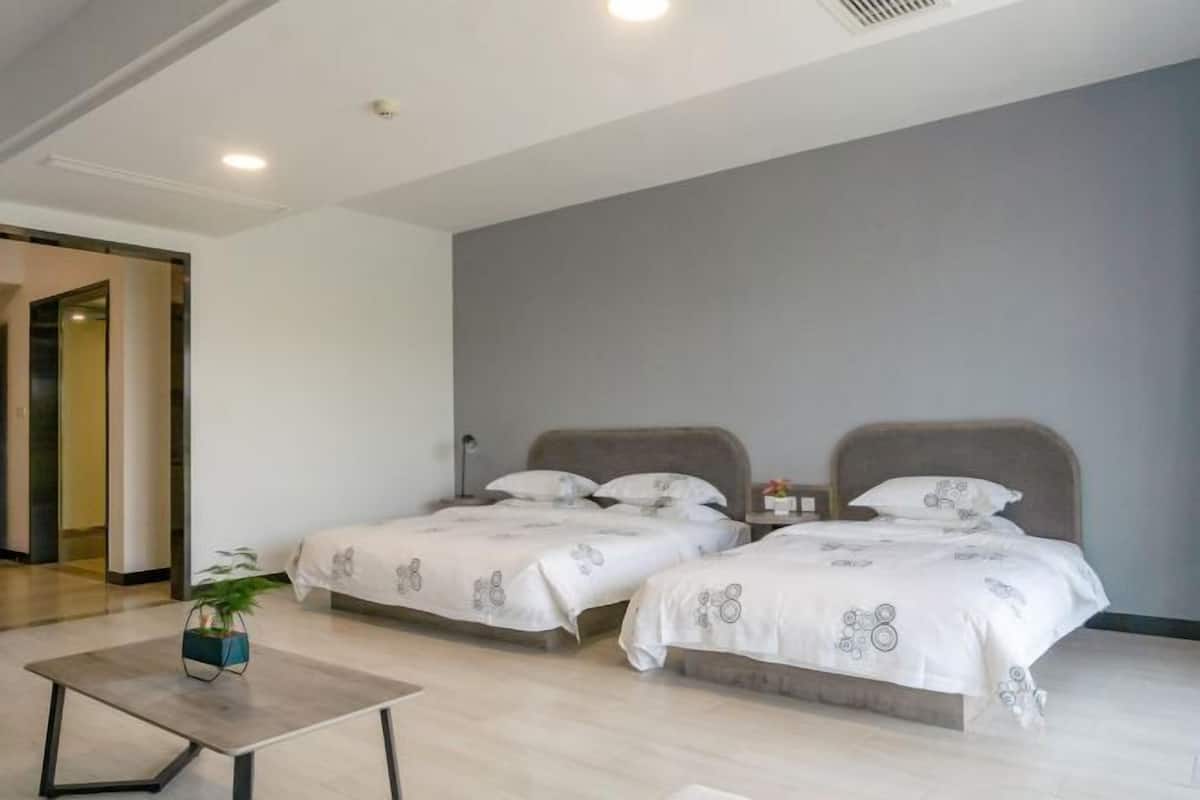 Desk, blackout drapes, free WiFi