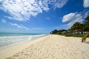 Sun-loungers, beach towels