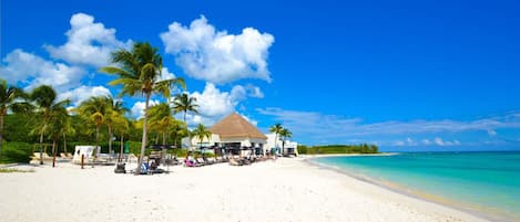 Sun loungers, beach towels