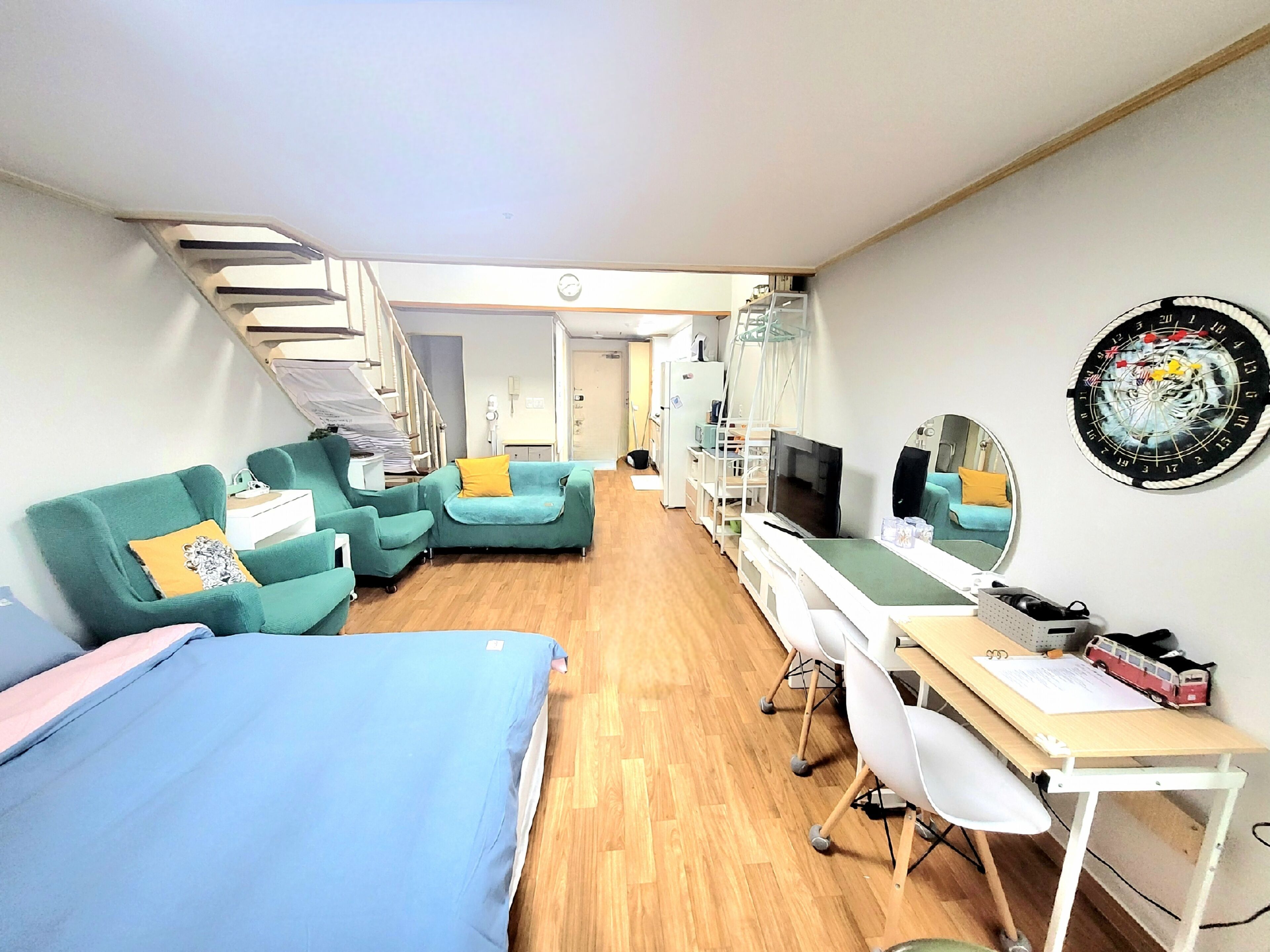 패밀리 듀플렉스, 침실 2개, 반려동물 동반 가능, 호수 전망 | 1 개의 침실, 고급 침구, 오리/거위털 이불, 각각 다른 스타일의 인테리어