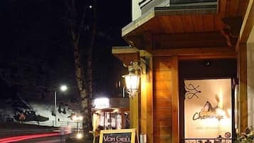 Front of property – evening/night