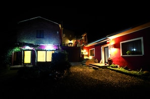 Front of property – evening/night