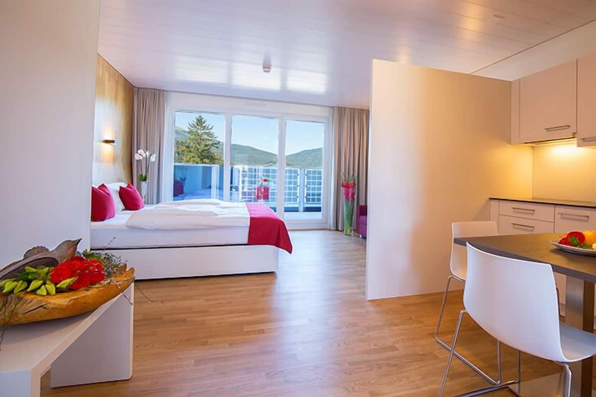 Standaard appartement | 1 slaapkamer, een kluis op de kamer, een bureau