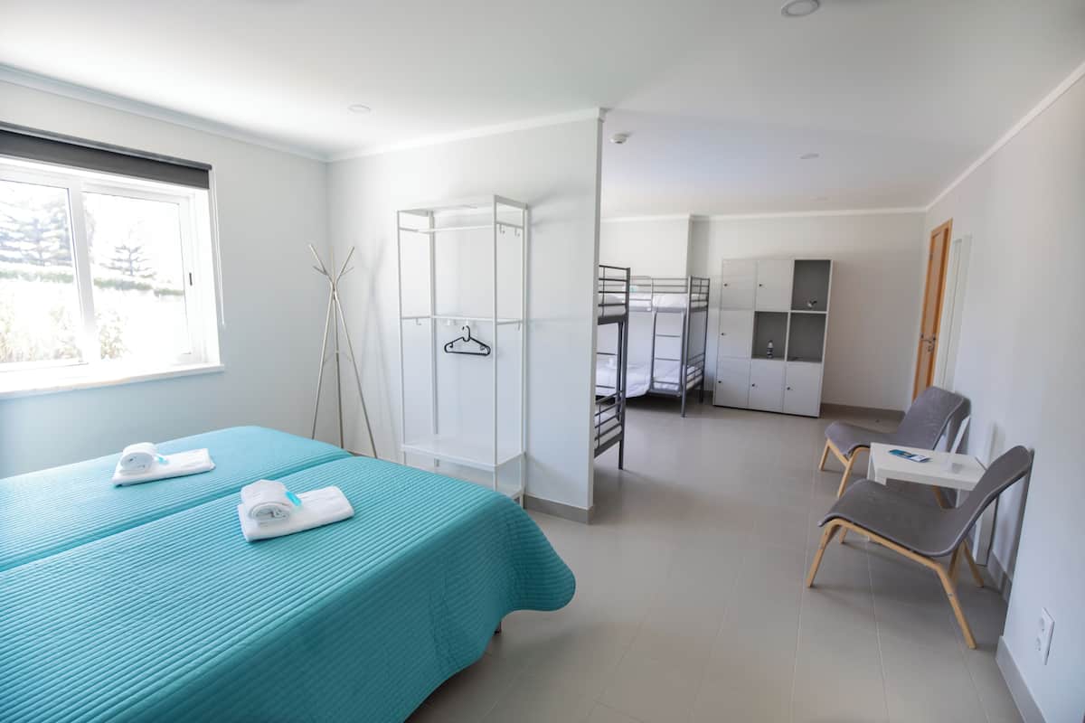 Blackout curtains, free WiFi, bed sheets