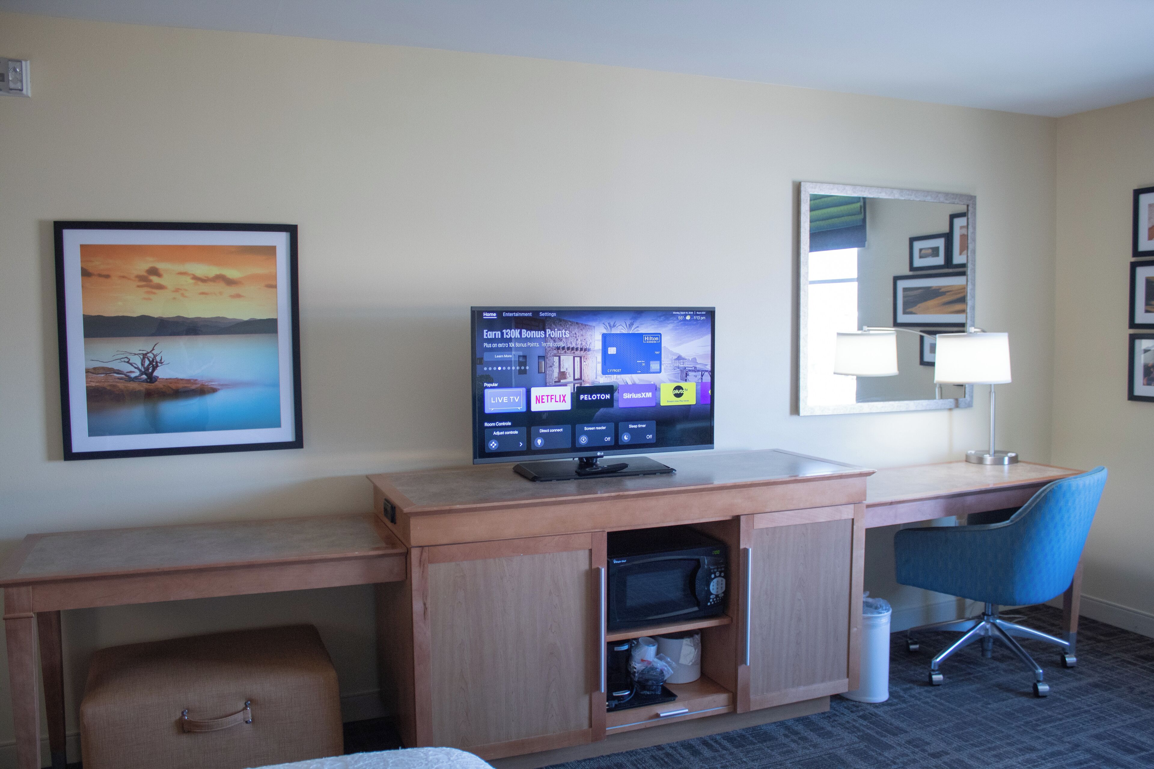 room, 1 king bed with sofa bed, accessible (hearing) | in-room safe, desk, blackout curtains, soundproofing