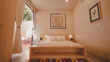 Suite El Nido | Sábanas de algodón egipcio, ropa de cama de alta calidad y minibar