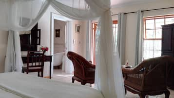 Superior double room with garden view | Egyptian cotton sheets, premium bedding, pillow-top beds, minibar