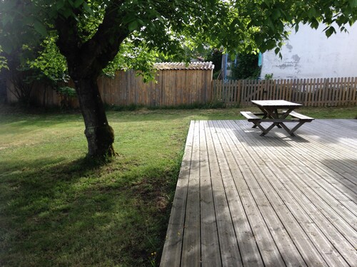 Strand 1,1km, Radwege 100m, Flusspromenade 100m,  Wald 100m