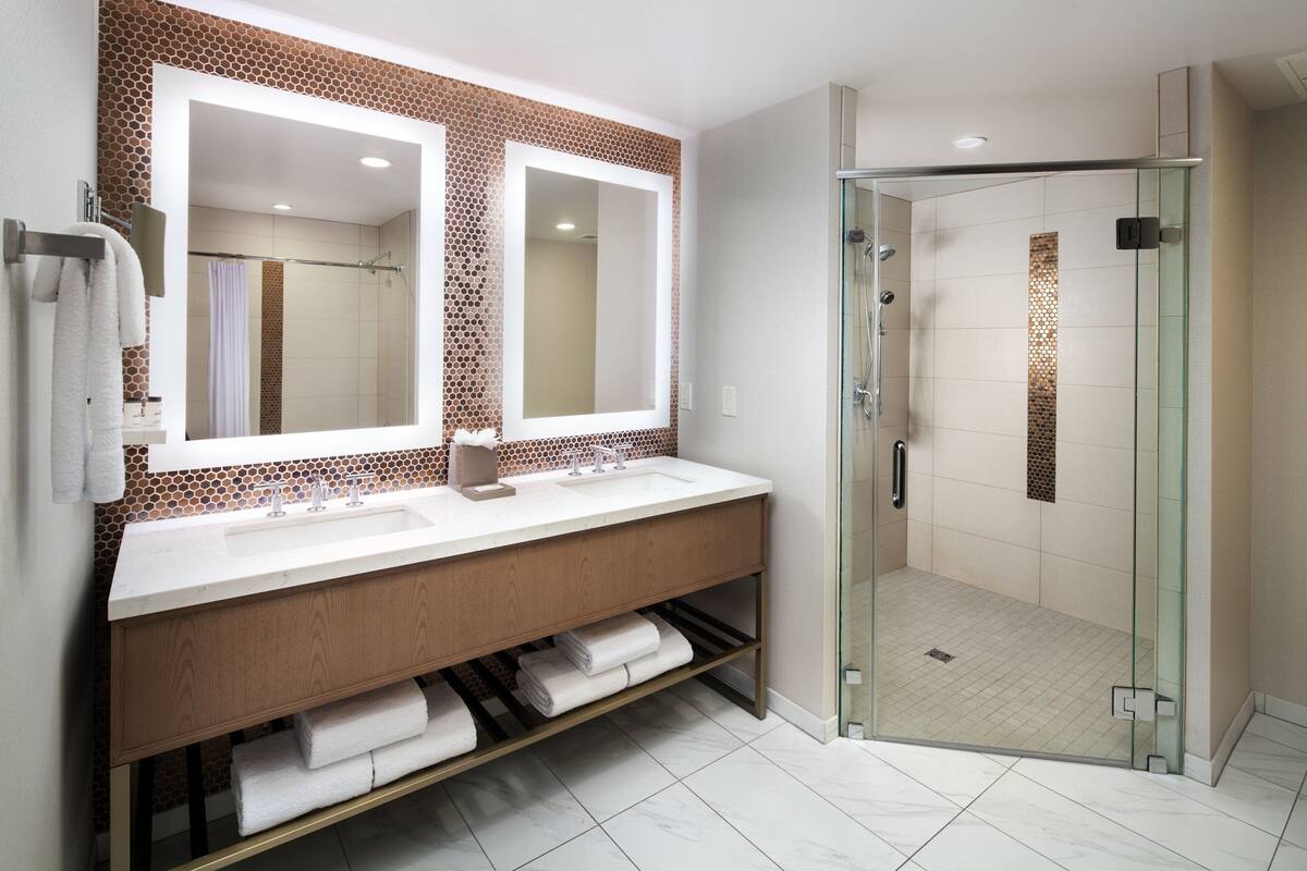 club room, 1 king bed with sofa bed, balcony | bathroom | free toiletries, towels