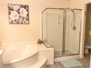 Combined shower/tub