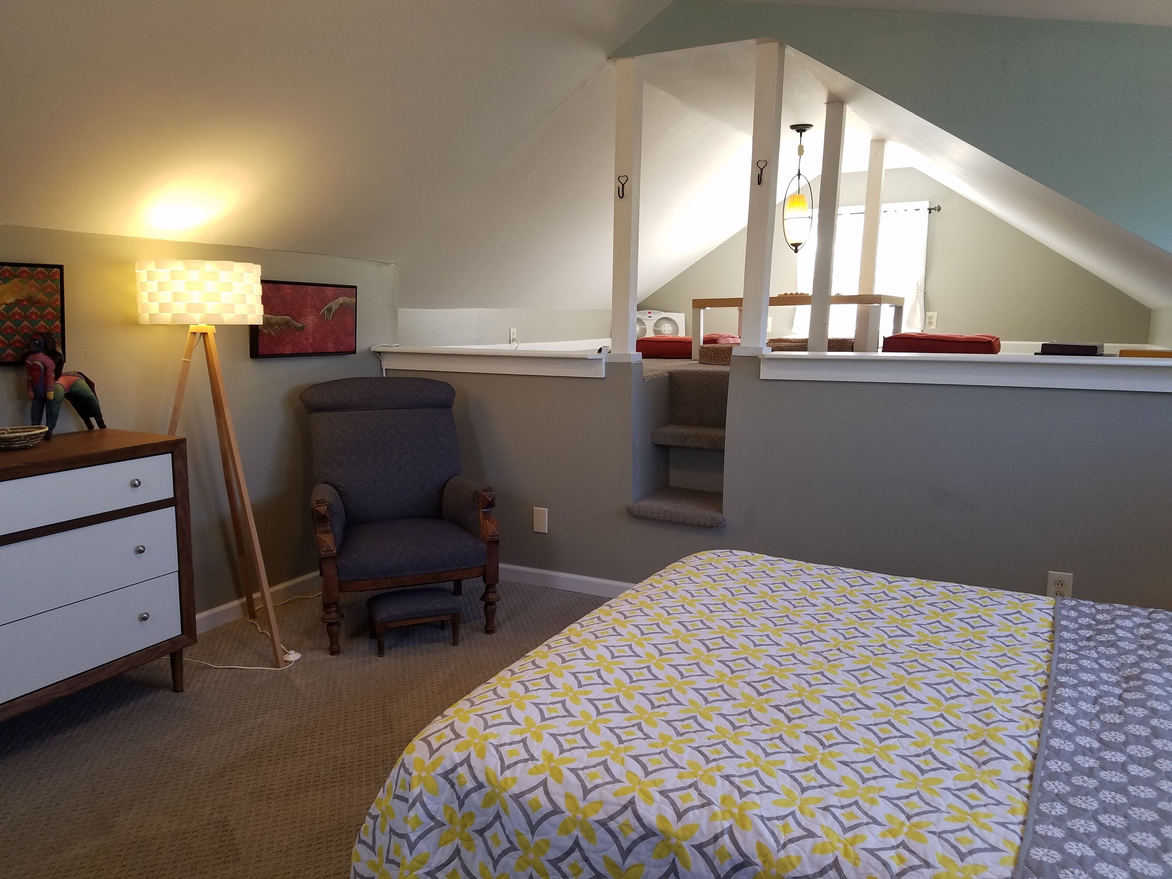 1 slaapkamer, een bureau, een strijkplank/strijkijzer, gratis wifi